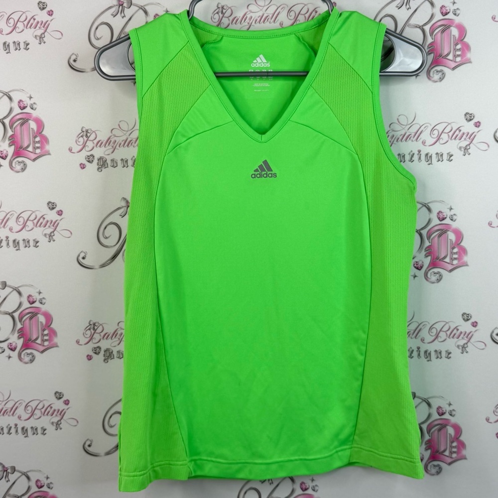Adidas tank top stretchy, soft, neon, green Women's Vibrant Lime Tank Top